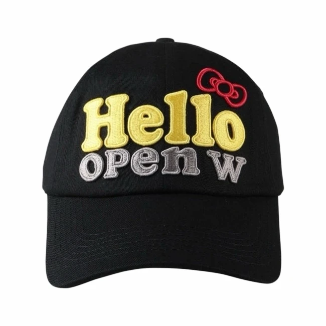 Black Embroidered Dad Hat Black Embroidered Dad Hat